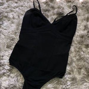 BEBE black sheer bodysuit